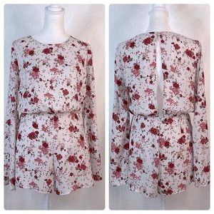 Forever 21 open back floral romper